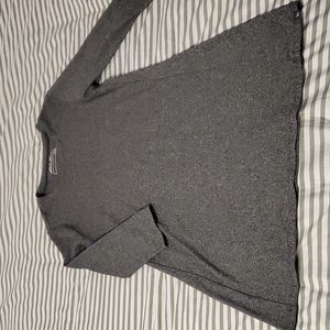 Eddie Bauer Womens 3/4 Sleeve Shirt, Gray, M